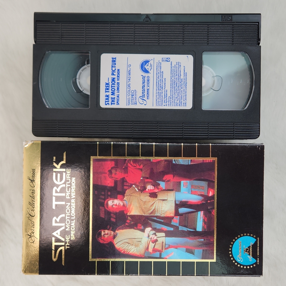 Star Trek The Motion Picture Longer Version Collector's Series 1980 VHS